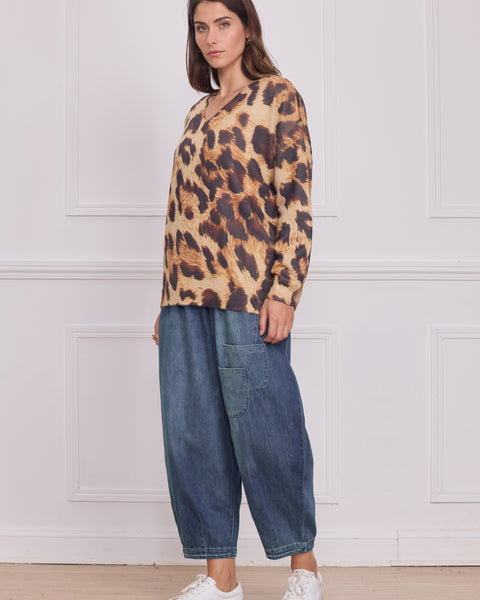 Pull marron léopard - X-C2