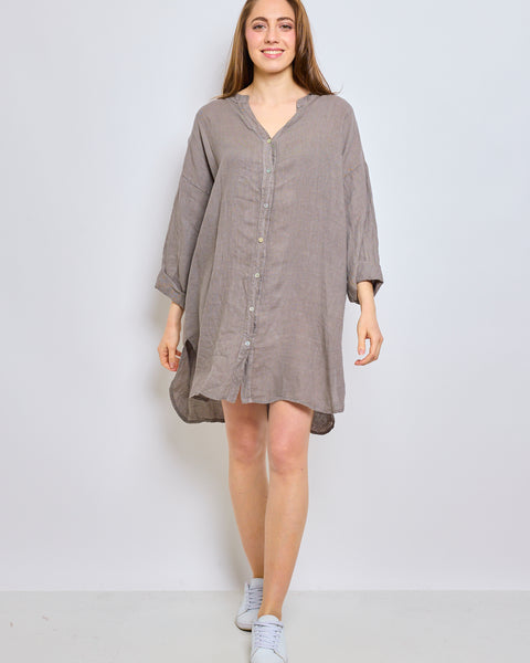 Chemise en lin avec décolleté