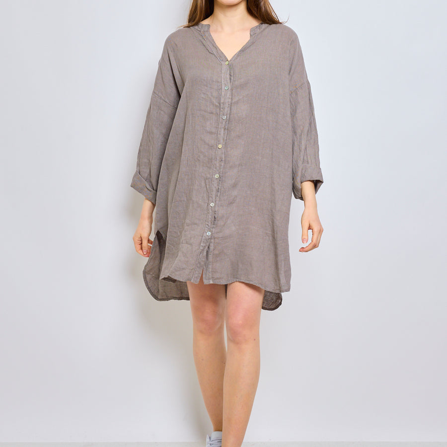 Chemise en lin avec décolleté