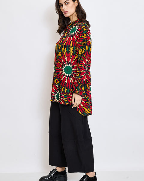 Chemise aux tournesols automnaux