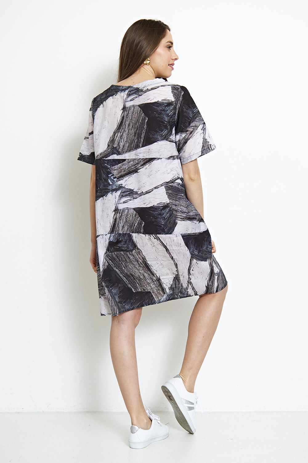 Rock pattern dress