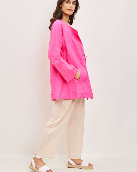 Veste unie à boutons