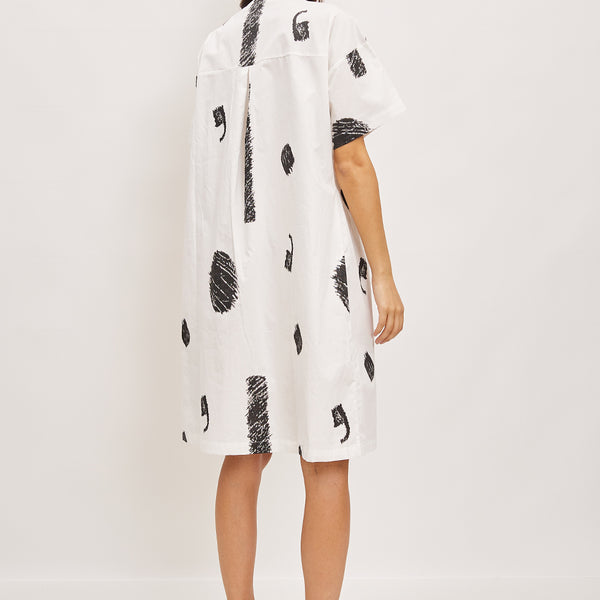 Abito corto con fantasie sfumate