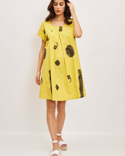 Robe tunique à manches courtes