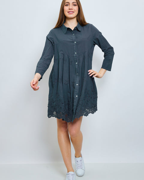 Chemise tunique dentelle