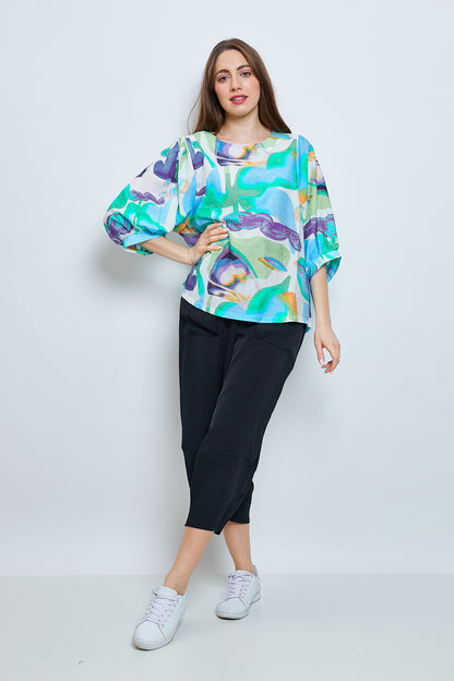 Turquoise pastel blouse