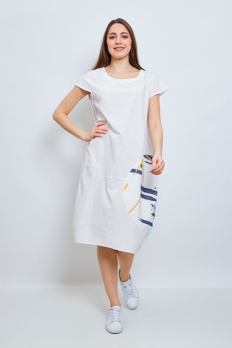 Robe noire ou blanche en coton