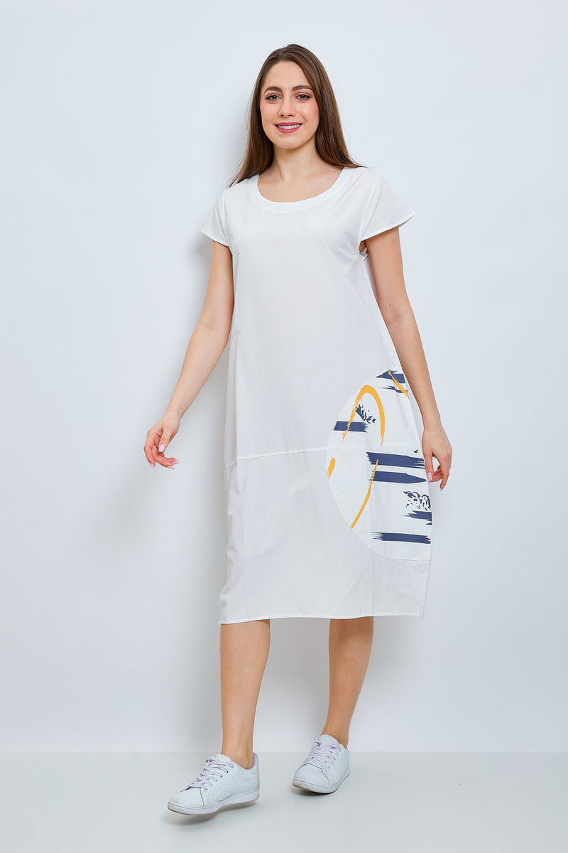 Robe noire ou blanche en coton