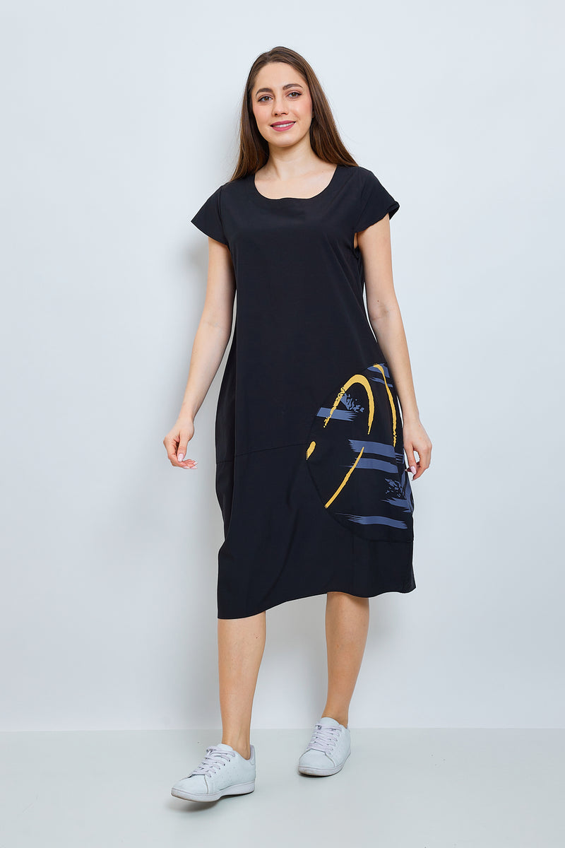 Robe noire ou blanche en coton