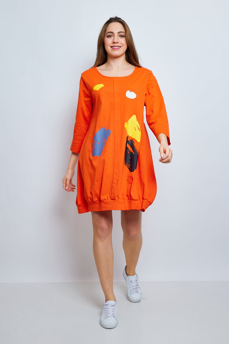 Robe tunique avec des doodles