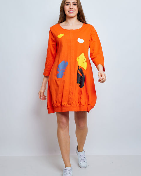 Robe tunique avec des doodles