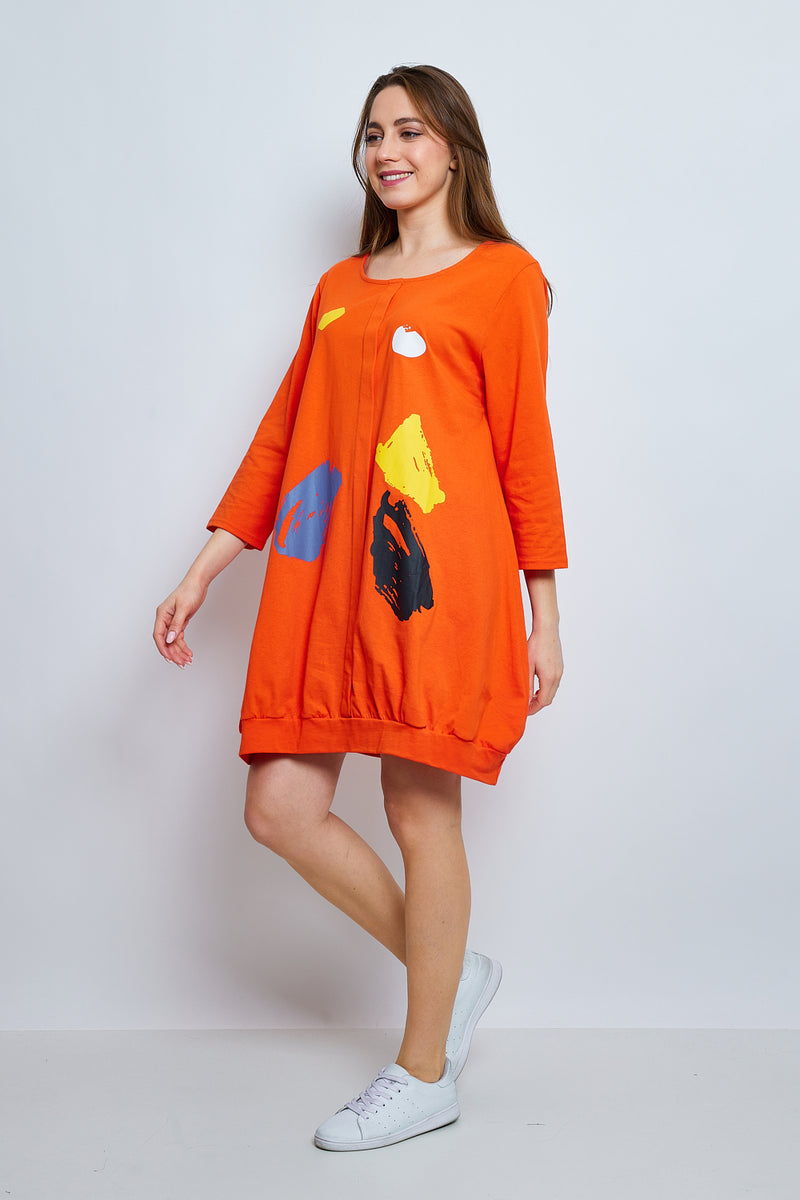 Robe tunique avec des doodles