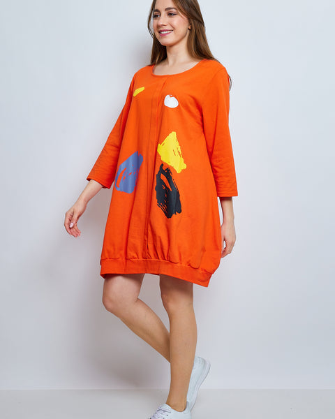 Robe tunique avec des doodles