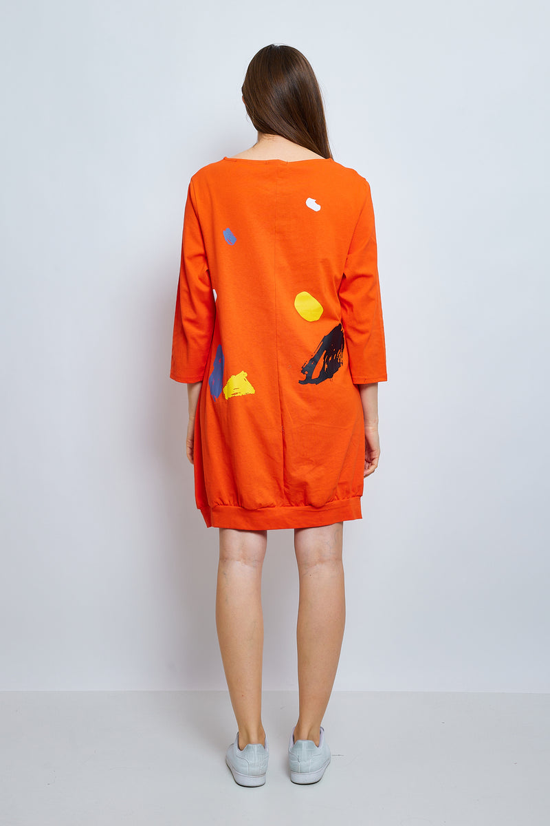 Robe tunique avec des doodles