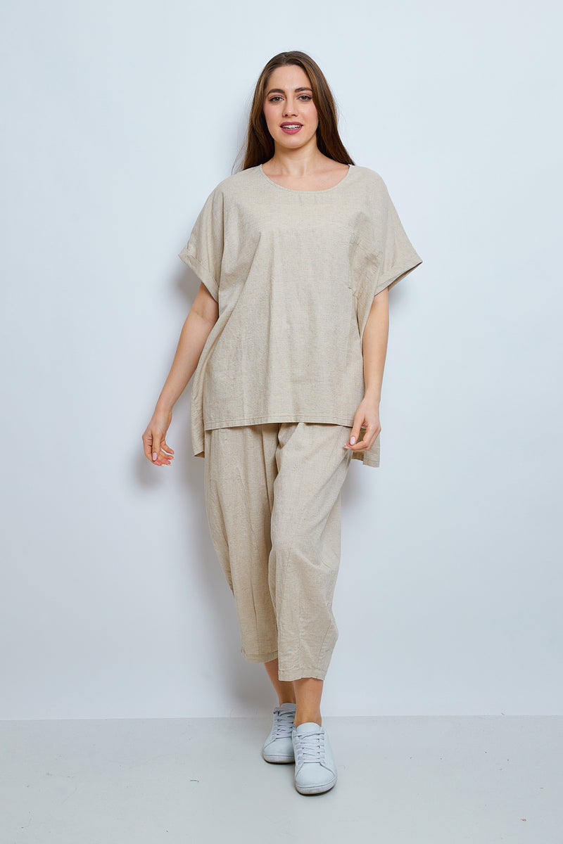 Haut en lin et coton