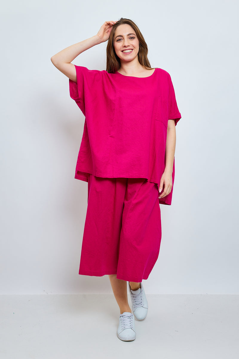 Haut en lin et coton