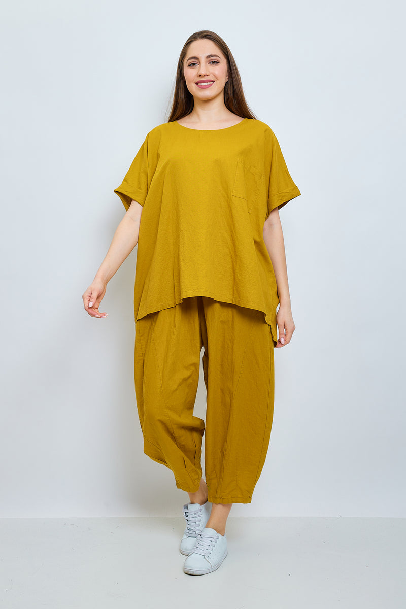 Haut en lin et coton