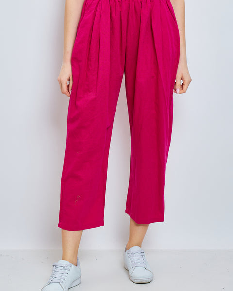 Pantalon en lin et coton