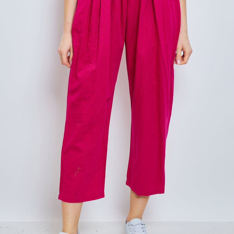 Linen and cotton pants