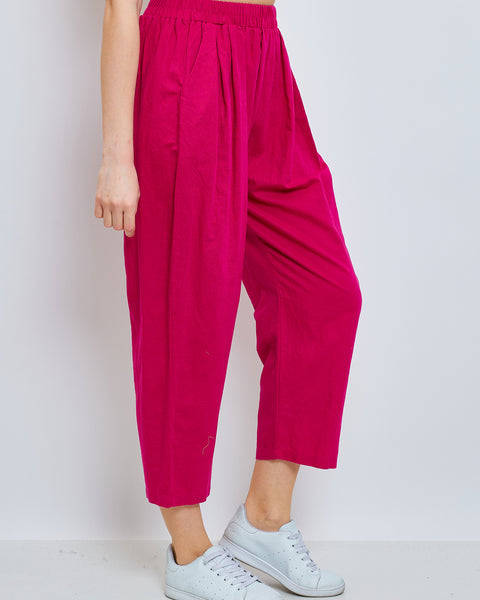 Pantalon en lin et coton