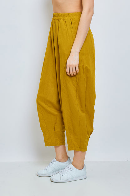 Loose linen and cotton pants