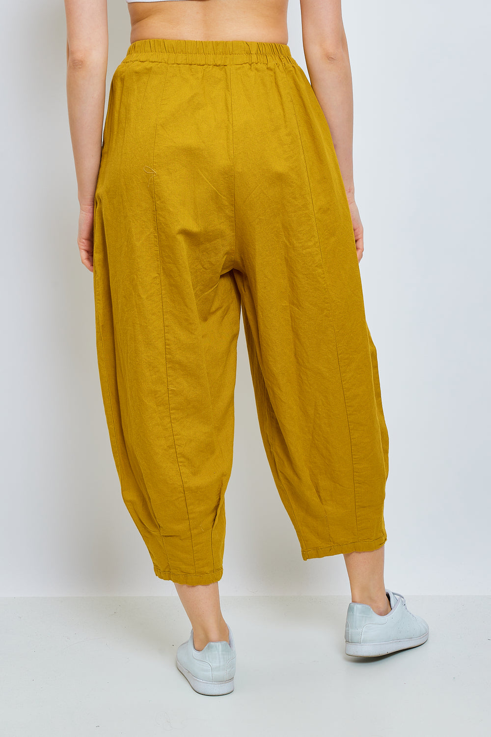 Loose linen and cotton pants