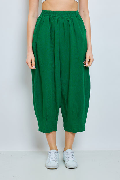 Loose linen and cotton pants