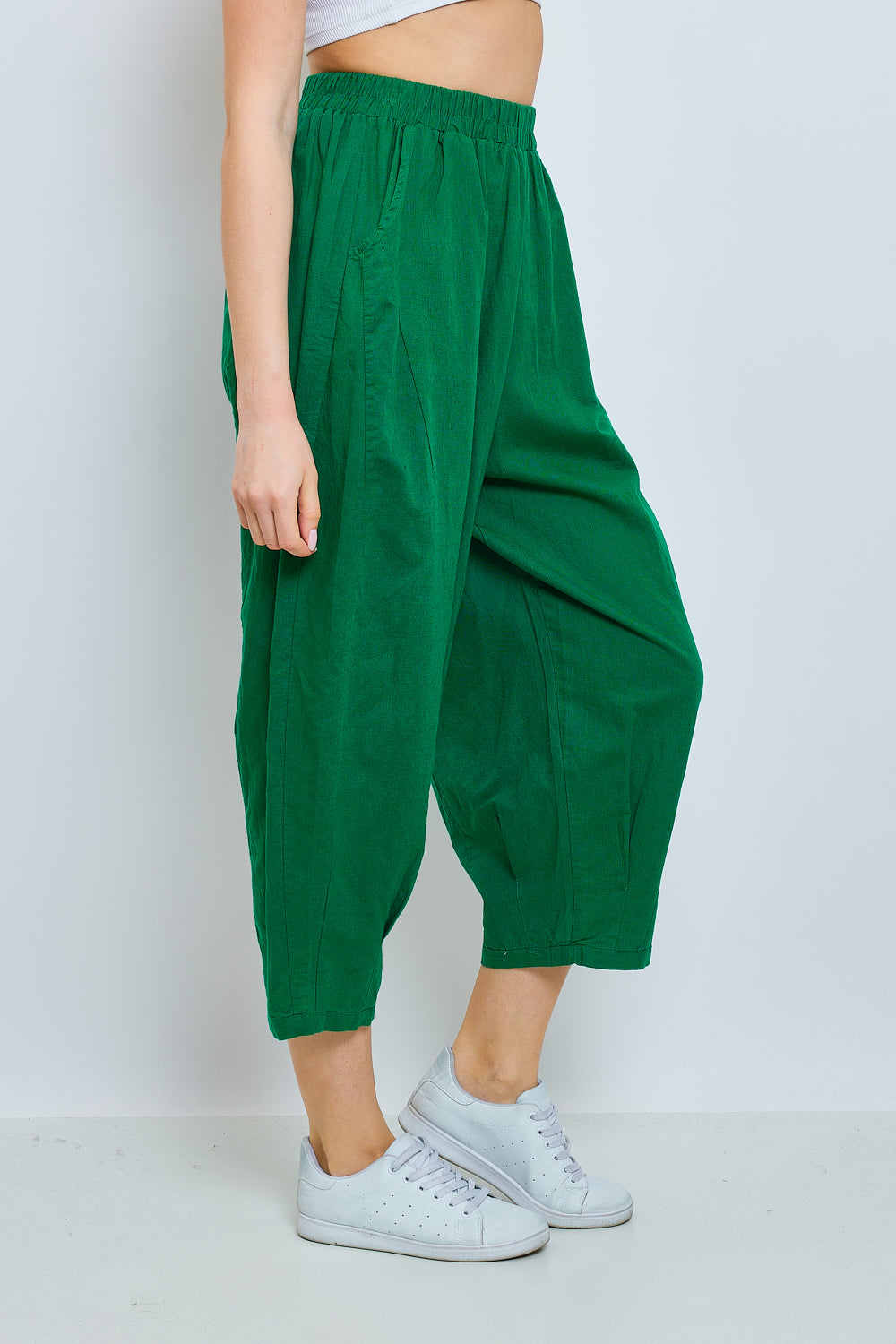 Loose linen and cotton pants