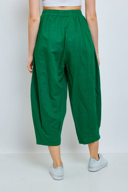 Loose linen and cotton pants