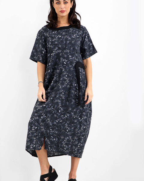 Robe longue aux motifs fleuris