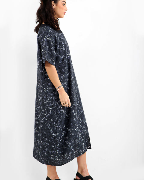 Robe longue aux motifs fleuris