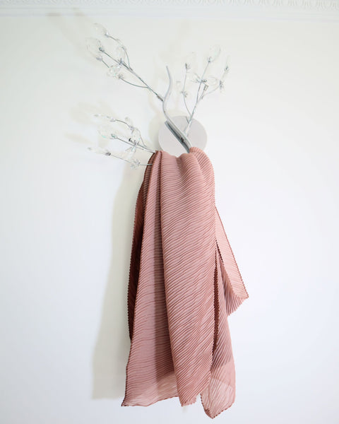 Sciarpa bicolore con effetto retratto