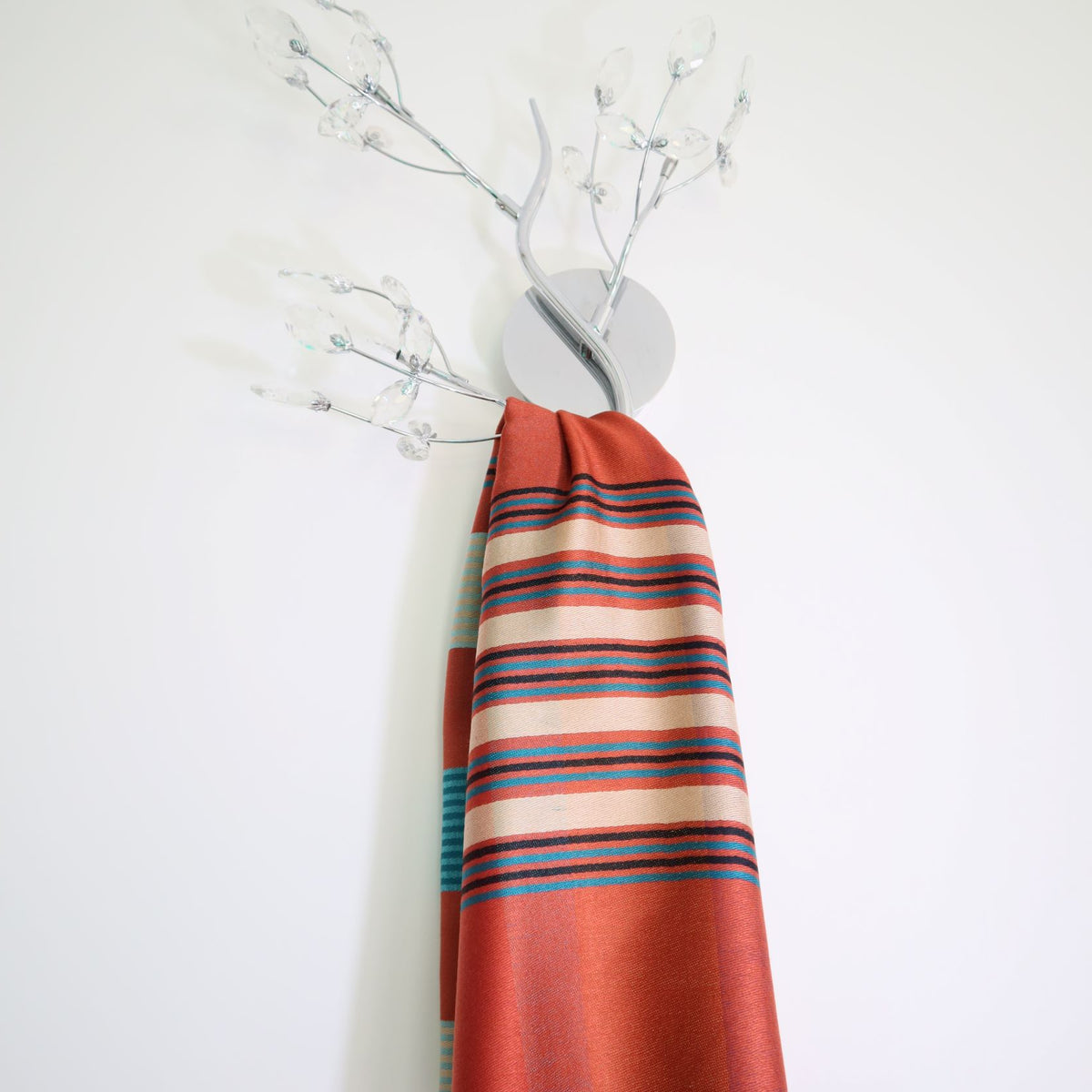 Checkered and lines scarf