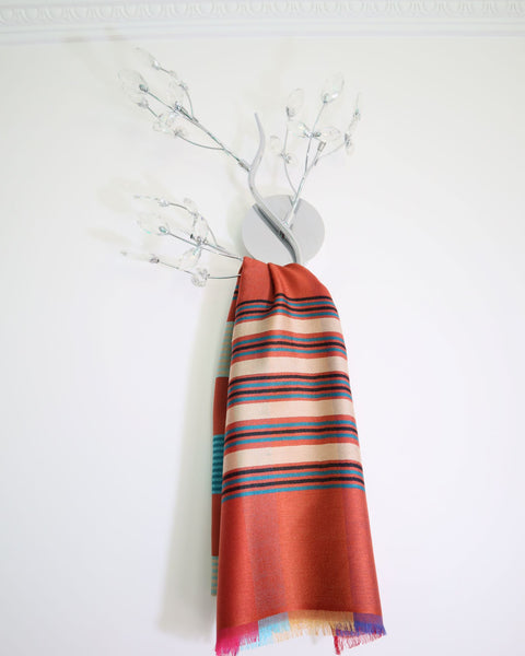 Sciarpa a quadri e foderata