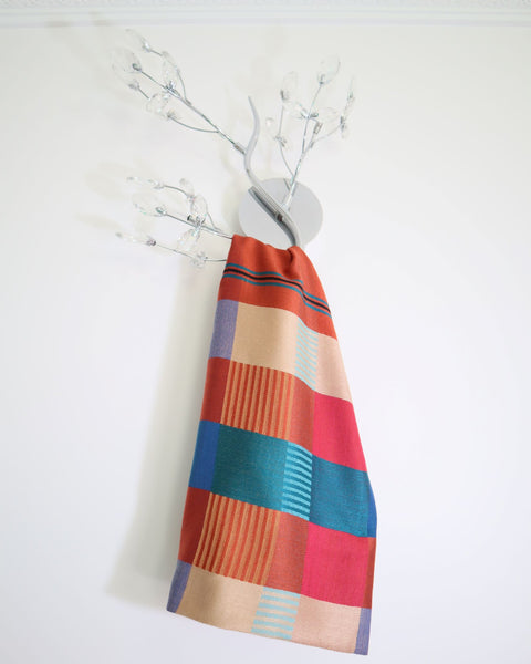 Sciarpa a quadri e foderata