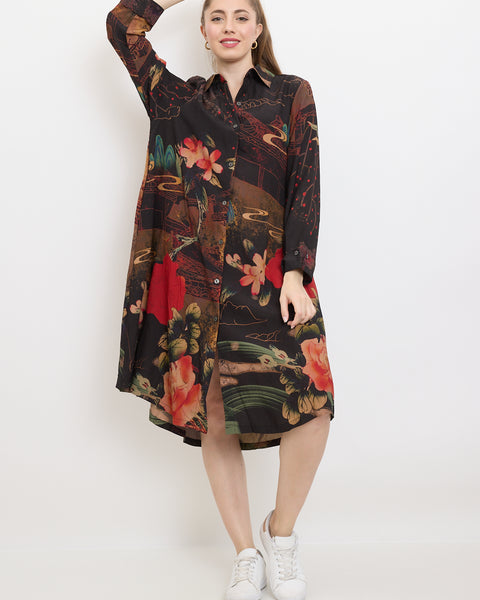 Chemise à fleur d'étang