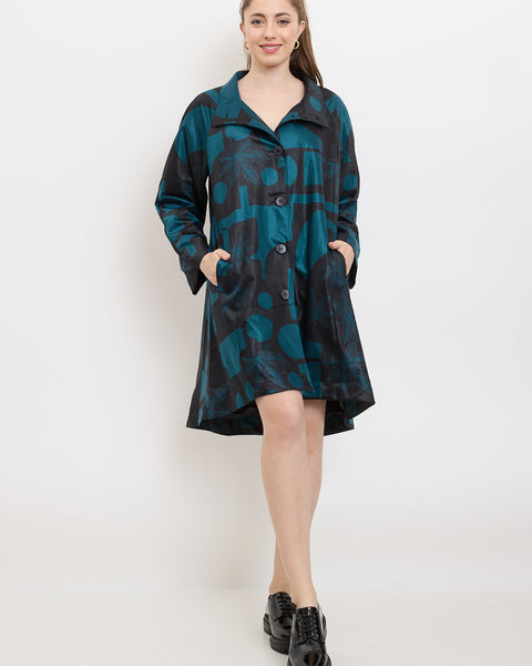 Manteau bleu électrique