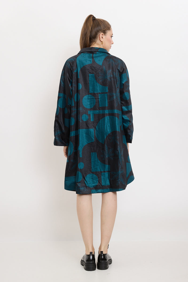 Manteau bleu électrique