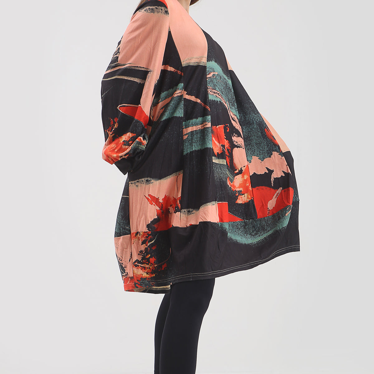 Robe tunique à motifs fleuris