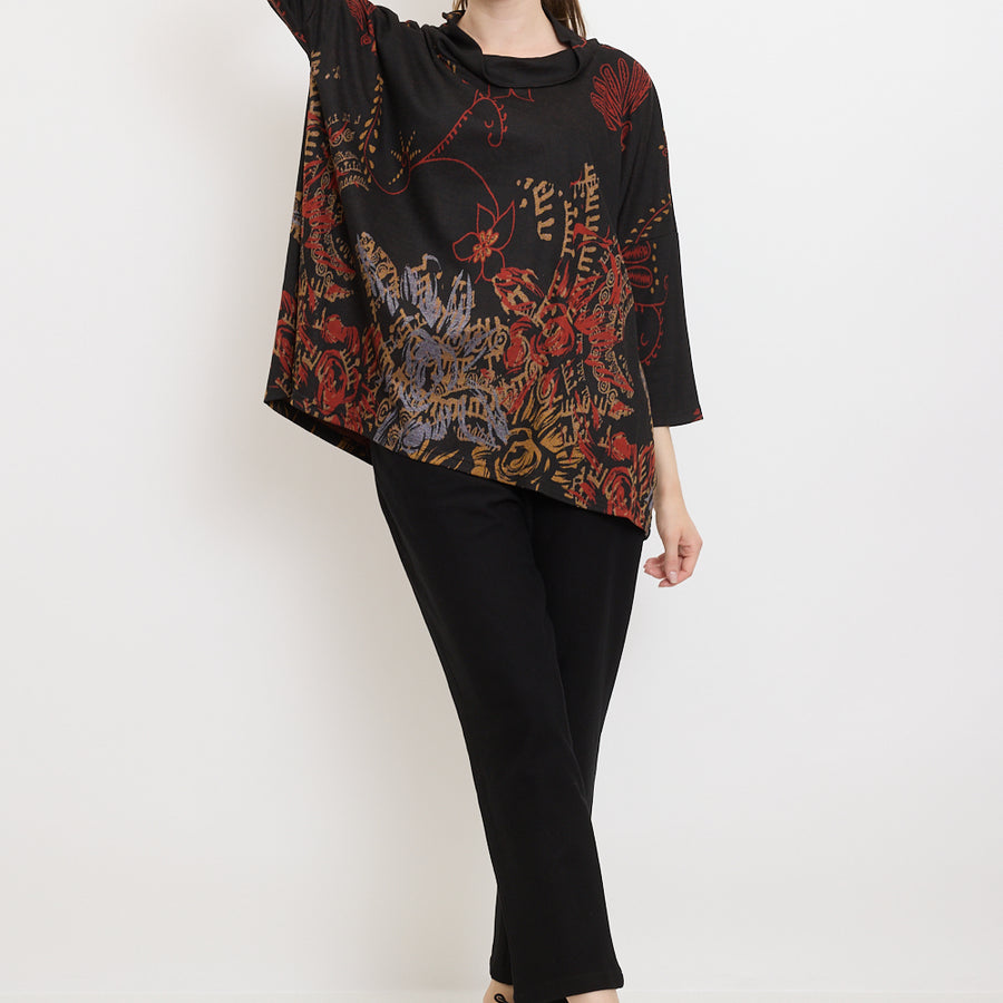 Blouse à motifs fleurs sauvages