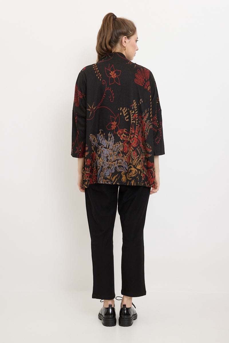 Blouse à motifs fleurs sauvages