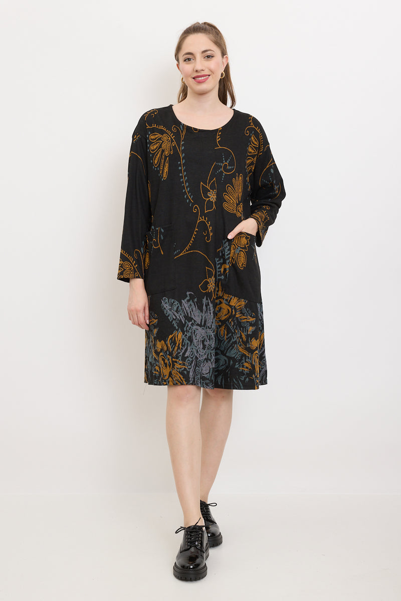 Robe à motifs fleurs sauvages