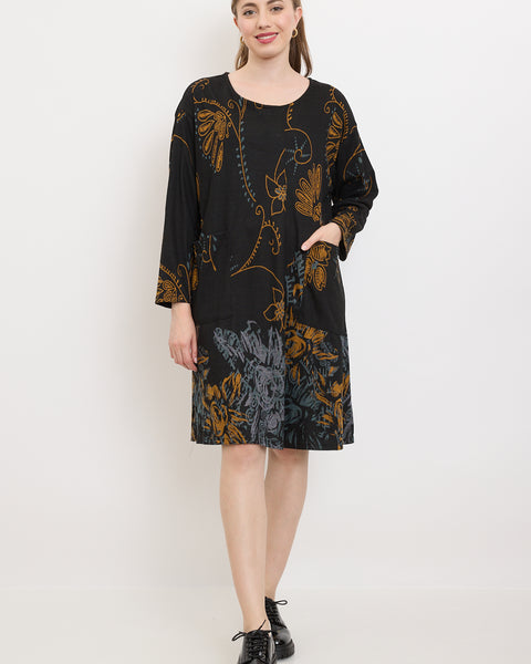 Robe à motifs fleurs sauvages