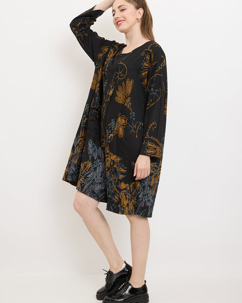 Robe à motifs fleurs sauvages