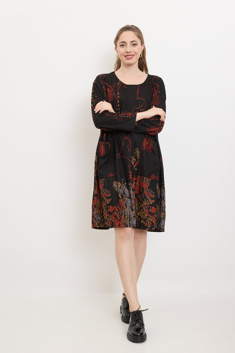 Robe à motifs fleurs sauvages