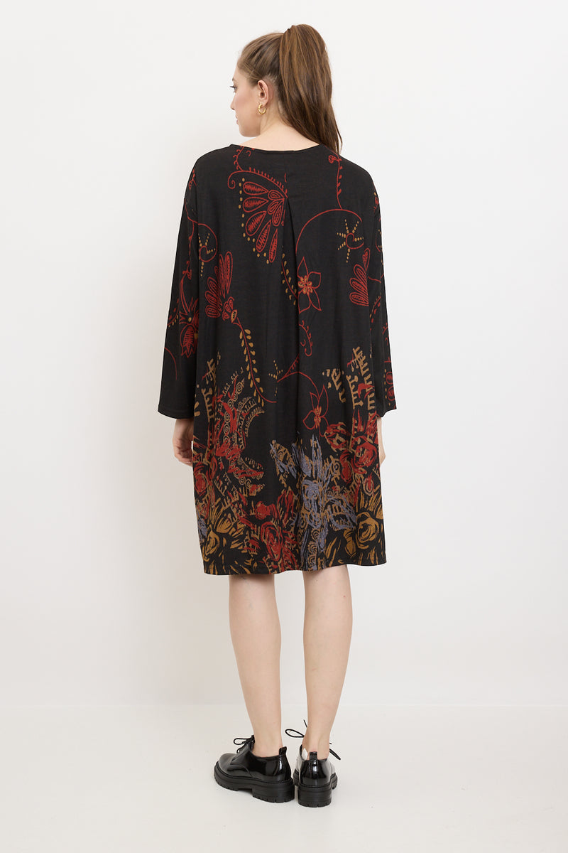 Robe à motifs fleurs sauvages