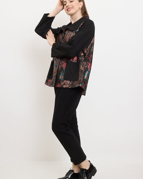 Veste aux motifs pierreux