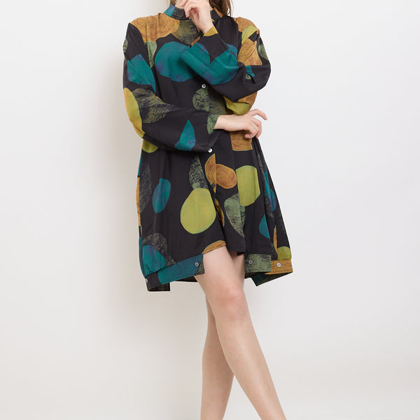 Chemise mi-saison aux ronds de toutes sortes