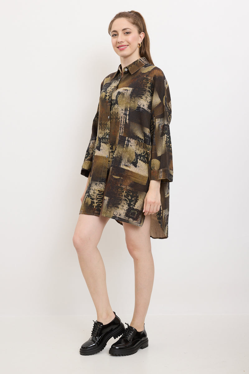 Chemise avec des écritures japonaises