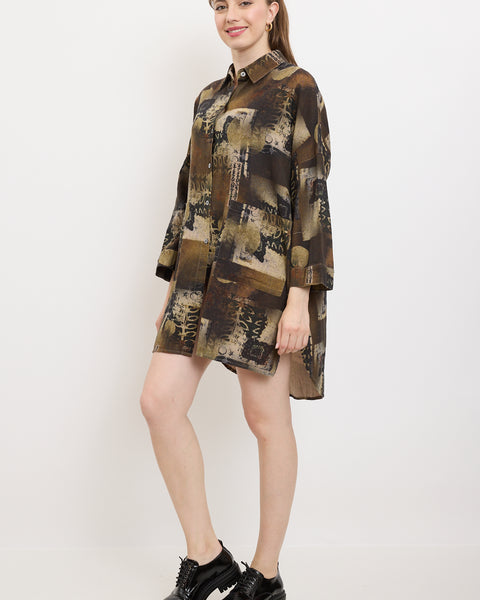 Chemise avec des écritures japonaises